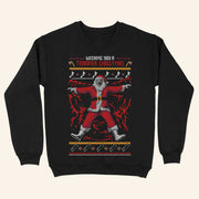 Terrifier Merch Wishing You A Terrifier 3 Christmas Crewneck Sweatshirt Christmas Gifts For Fans - Lilybirchmarket