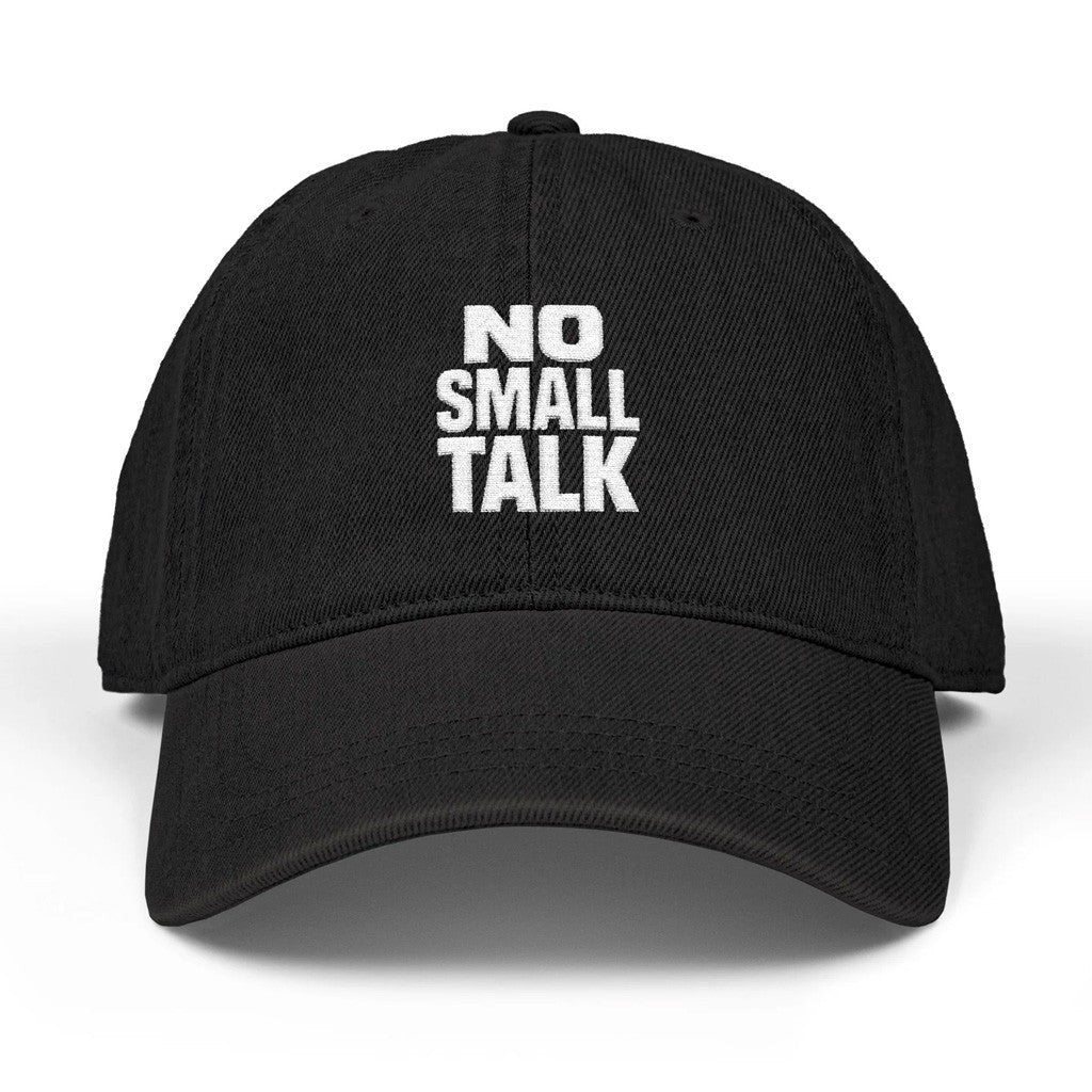 Texttease Merch Printify No Small Talk Hat Gifts For Father - Lilybirchmarket