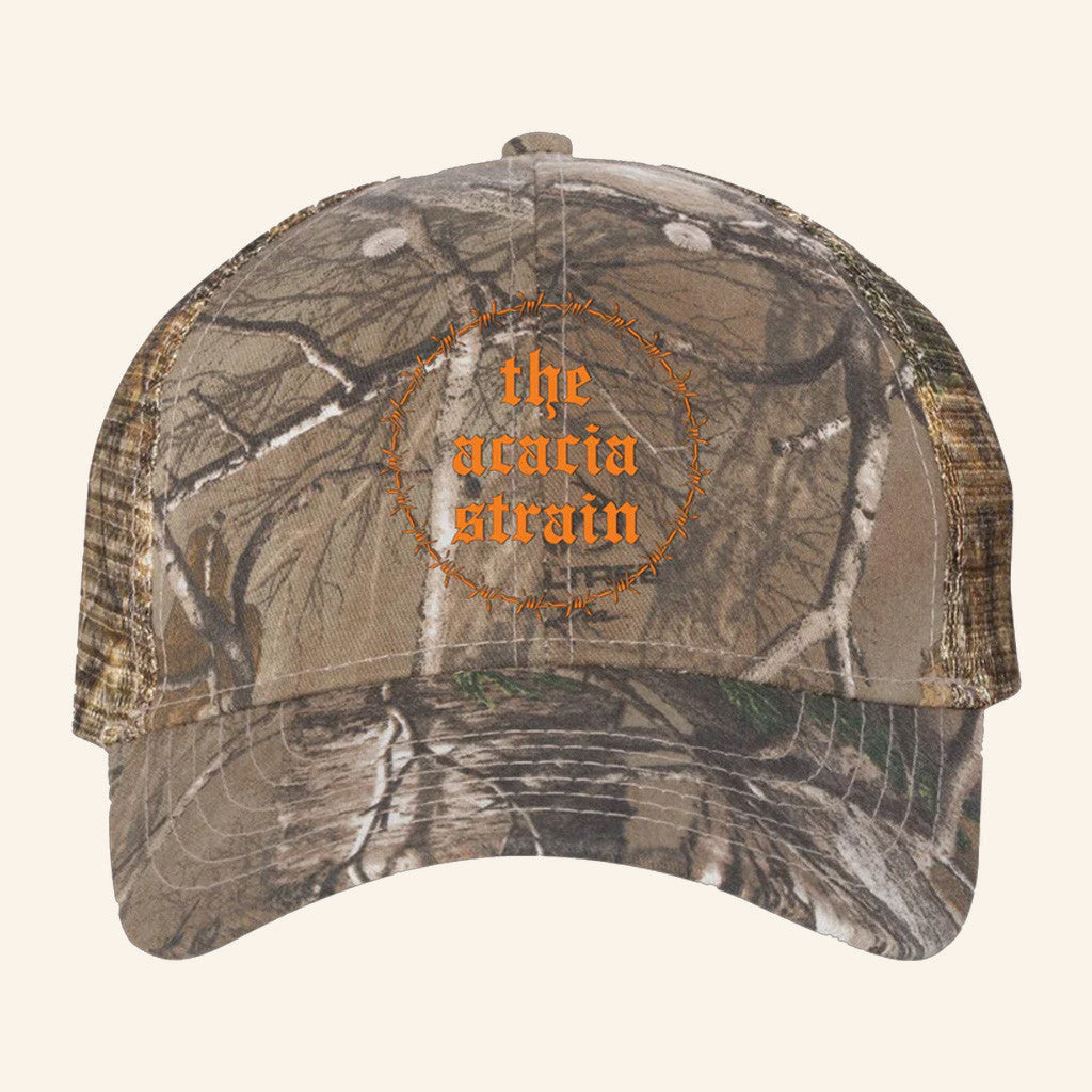 The Acacia Strain Merch Barbed Wire Camo Hat Embroidered Best Gifts For Boyfriend - Lilybirchmarket