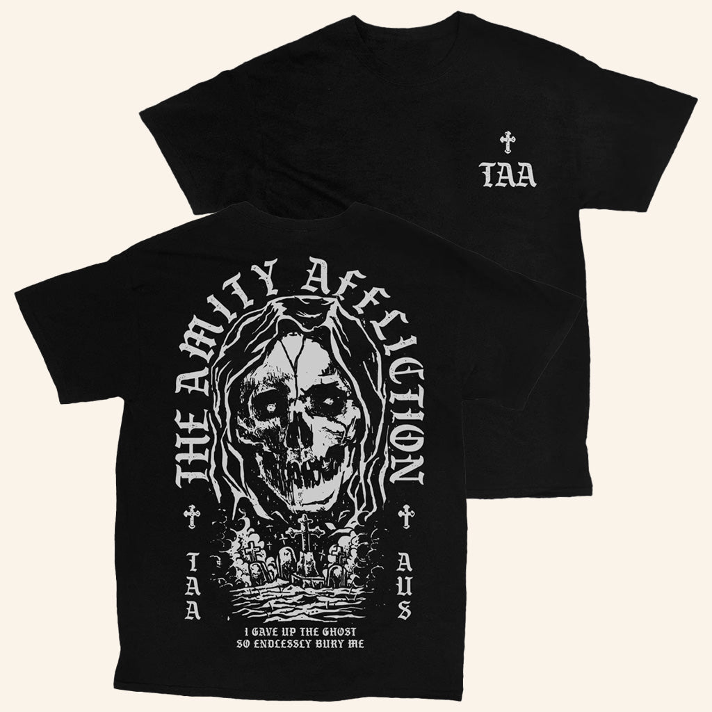 The Amity Affliction Merch Gave Up The Ghost Black T-Shirt Gifts For Boyfriend - Lily Birch Market