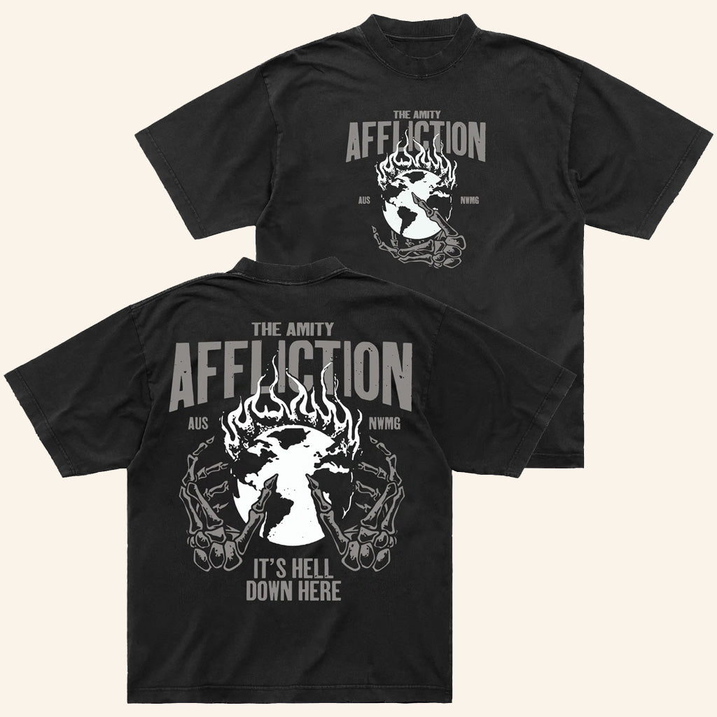 The Amity Affliction Merch Hell Down Here Black T-Shirt Present For Husband - Lily Birch Market