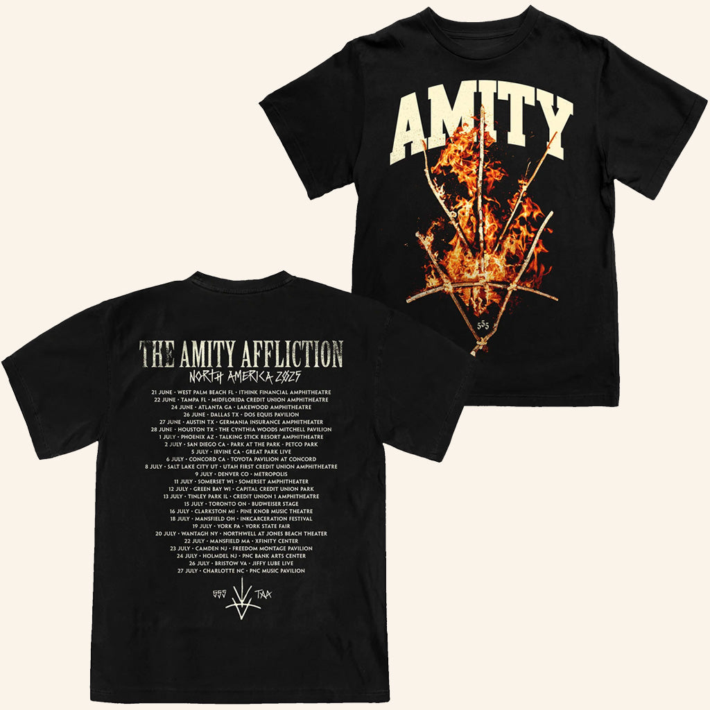 The Amity Affliction Merch Rune Tour 2025 T-Shirt Music Lover Gifts For Him - Lily Birch Market