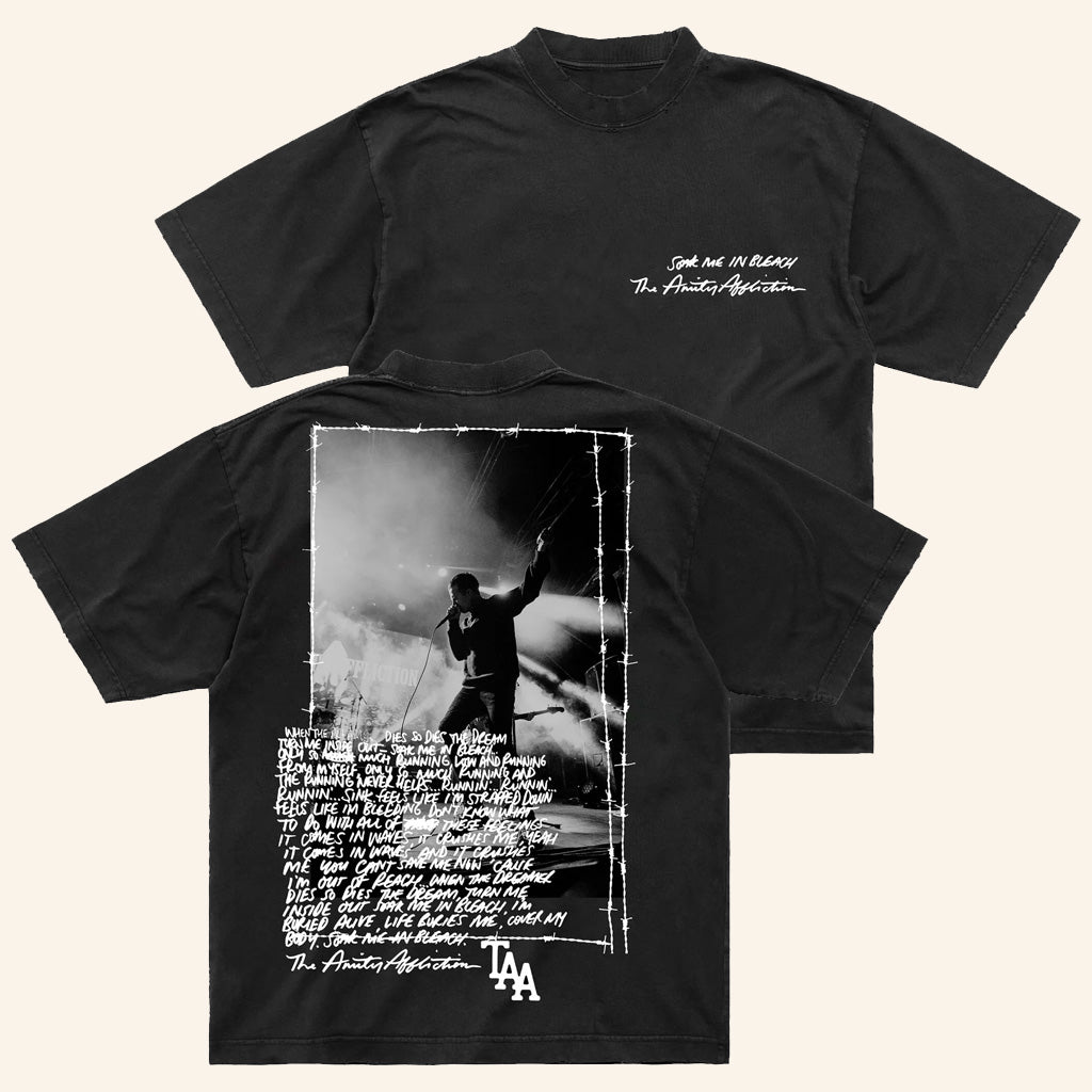 The Amity Affliction Merch Soak Me In Bleach Black T-Shirt Presents For Music Lovers - Lily Birch Market