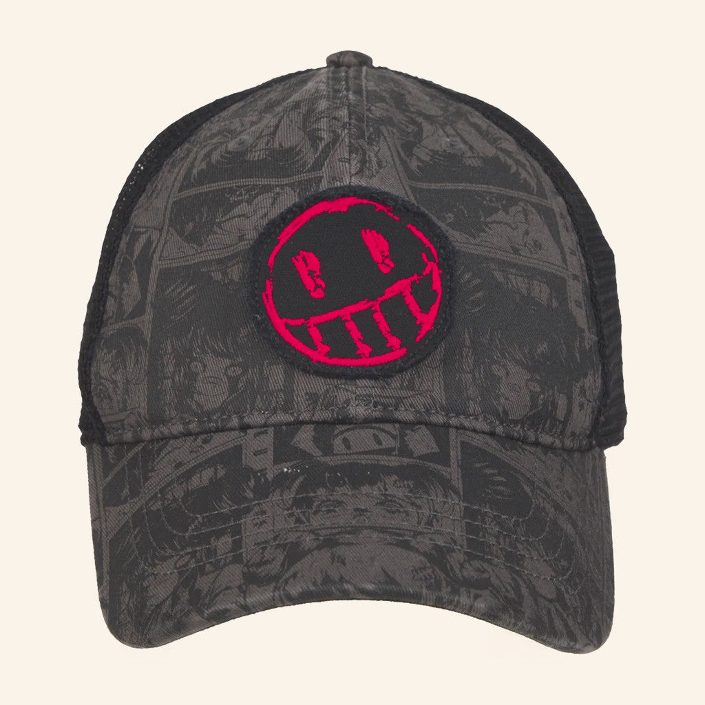 The Boys Merch Embroidered Akumu Smiley Trucker Hat Gifts For Brother - Lilybirchmarket