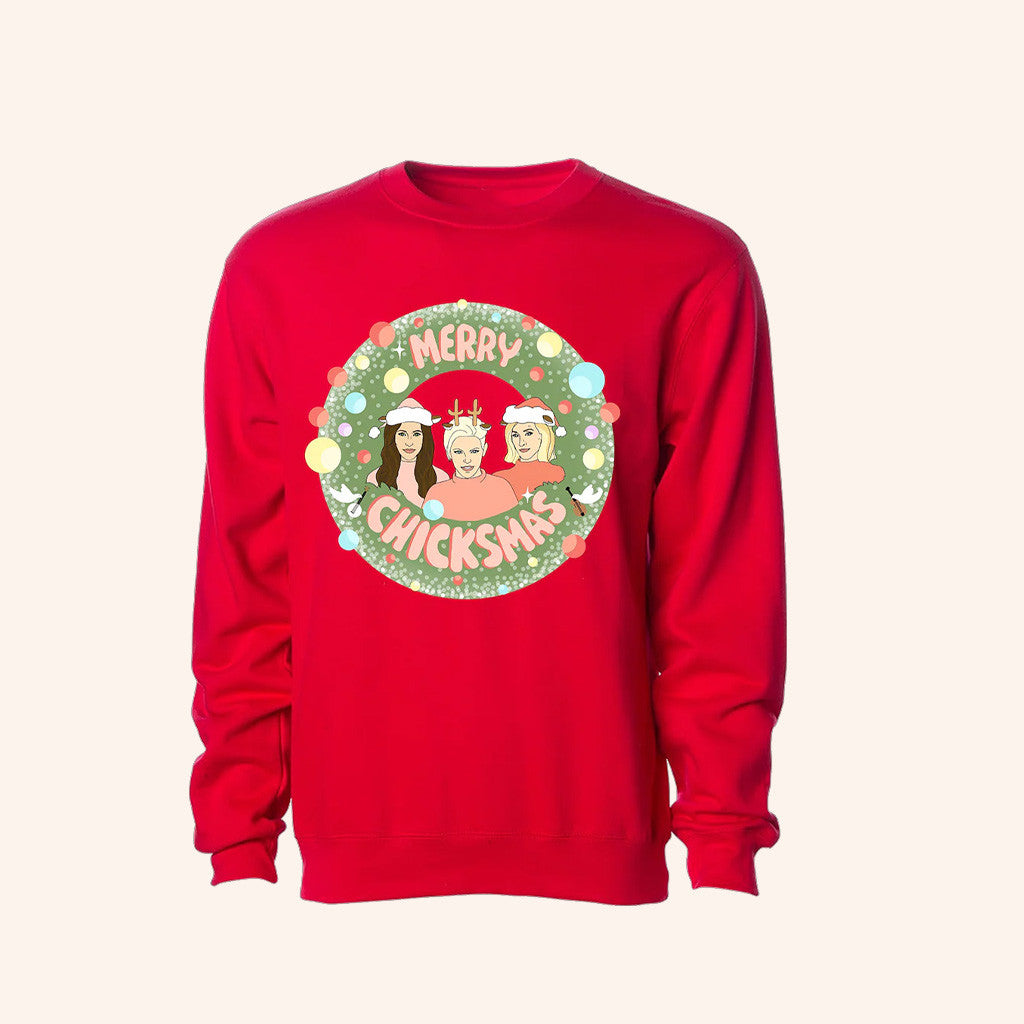 The Chicks Merch Merry Chickmas Sweatshirt Best Christmas Presents For Friend - Lilybirchmarket