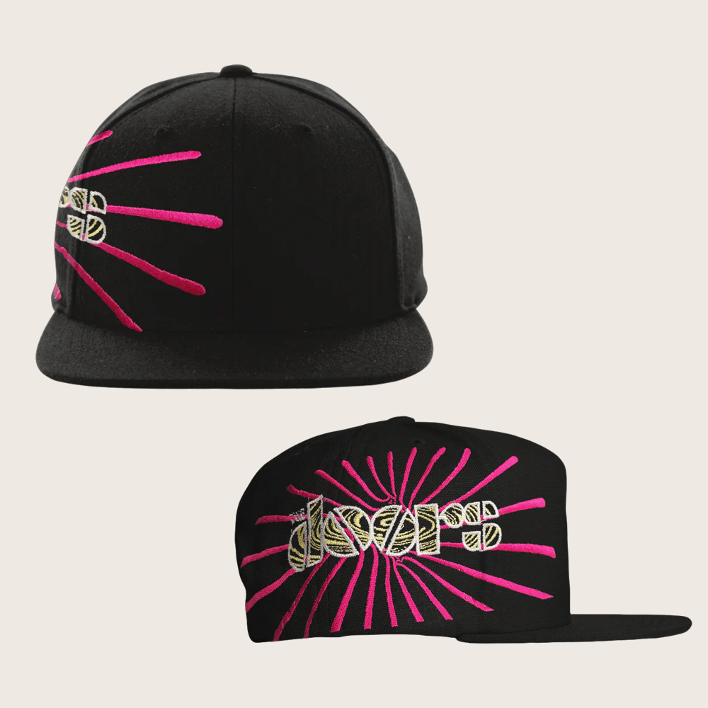 The Doors Merch The Doors Logo Embroidered Snapback Hat Top Christmas Gifts For Men - Lilybirchmarket