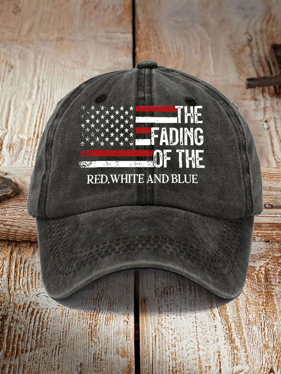 The Fading Of The Red White And Blue Hat Abolish ICE Protest Hat Gifts for Liberal - Lilybirchmarket
