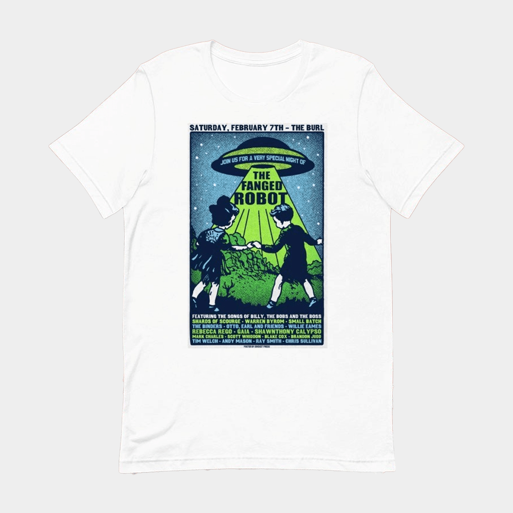 The Fanged Robot The Burl Join Us For A Very 2026 Tour UFO Kids T-Shirt Gifts For Him Her - Lily Birch Market