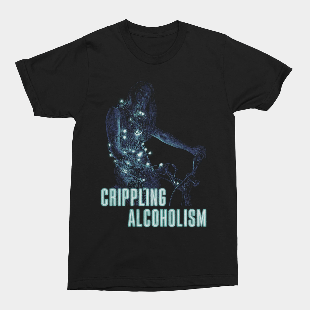 The Flenser Merch Bike Girl Crippling Alcoholism Shirt Gifts For Dudes - Lily Birch Market