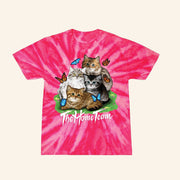 The Home Team Merch Kitten Pink Tie Dye Shirt Cute Gifts For Her Cat Lovers - Lily Birch Market