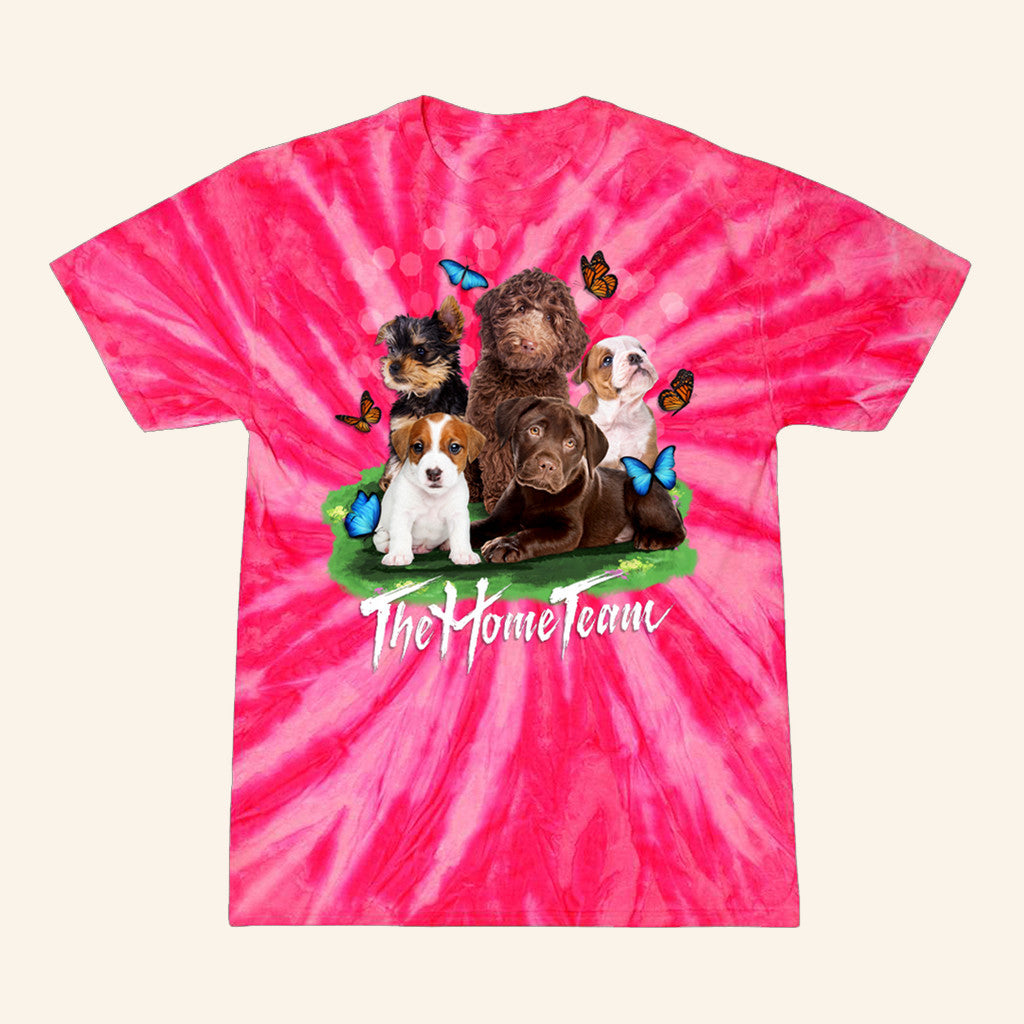 The Home Team Merch Puppy Tie Dye Shirt Present For Friends - Lily Birch Market