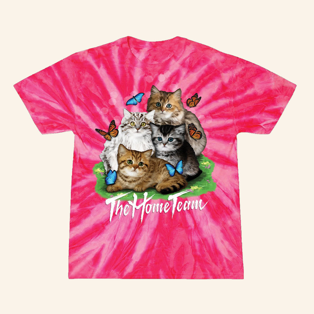 The Home Team Merch Store Kitten Tie Dye Shirt Gift Ideas For Girlfriend - Lily Birch Market