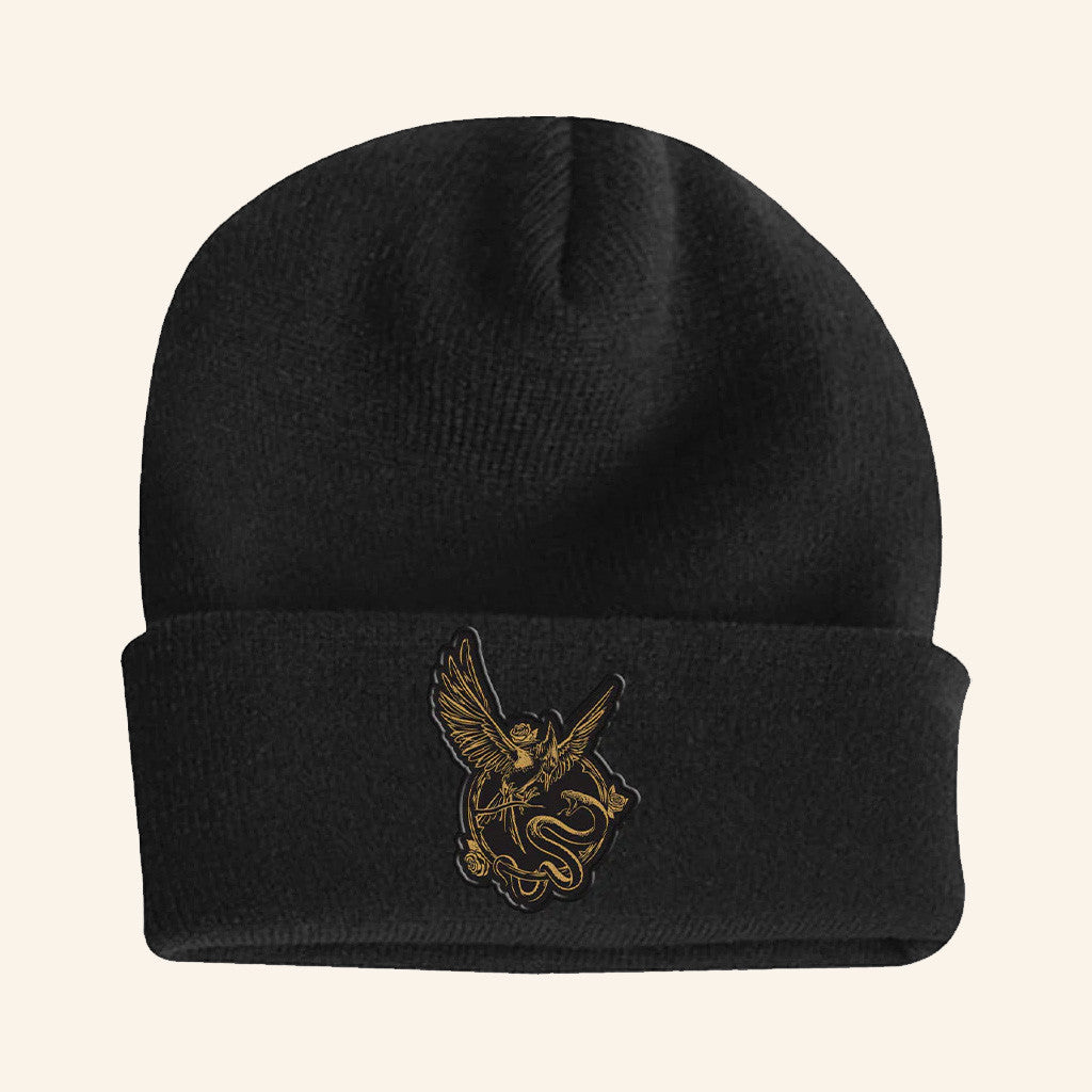 The Hunger Games Merch The Hunger Games The Ballad Of Songbirds And Snakes Emblem Beanie - Lilybirchmarket