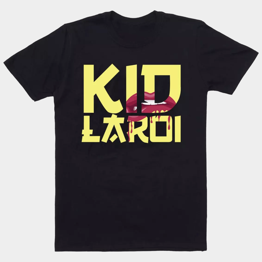 The Kid LAROI Merch Lips Black T-Shirt Music Lover Gift Ideas For Him - Lily Birch Market