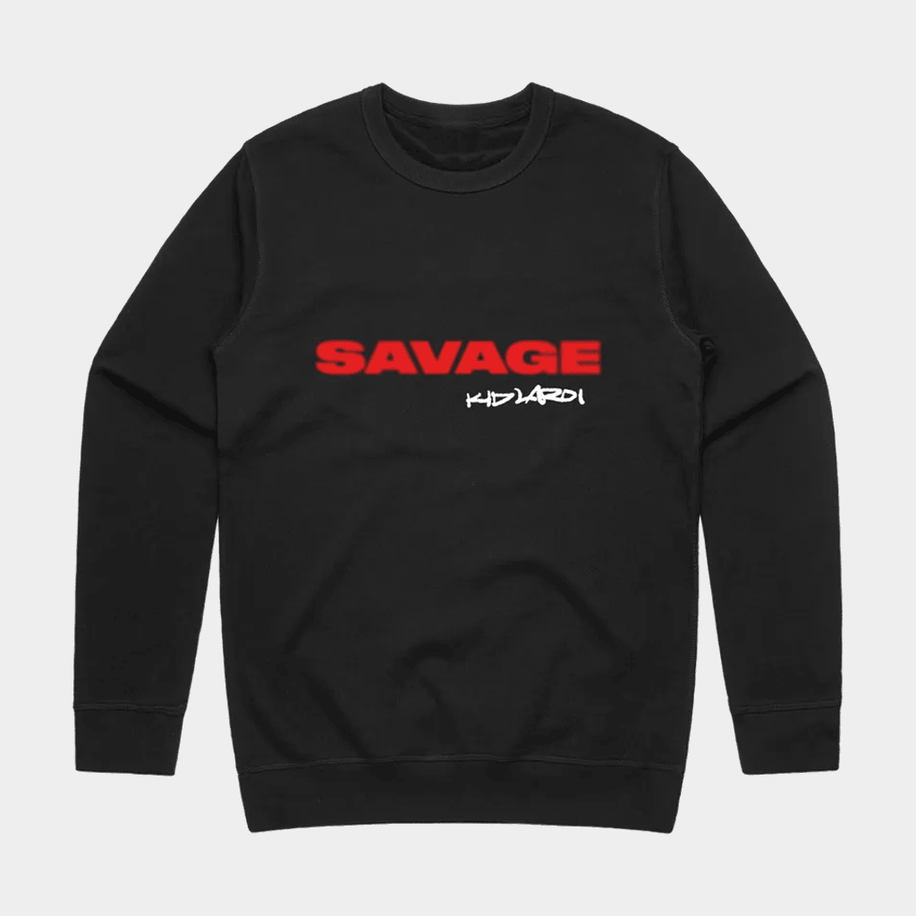 The Kid LAROI Merch Savage Sweatshirt Black Music Lover Gifts For Him - Lilybirchmarket