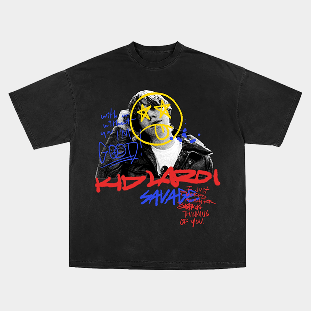 The Kid LAROI Merch Thinking Of You T-Shirt Black Music Gift Ideas For Guys - Lily Birch Market