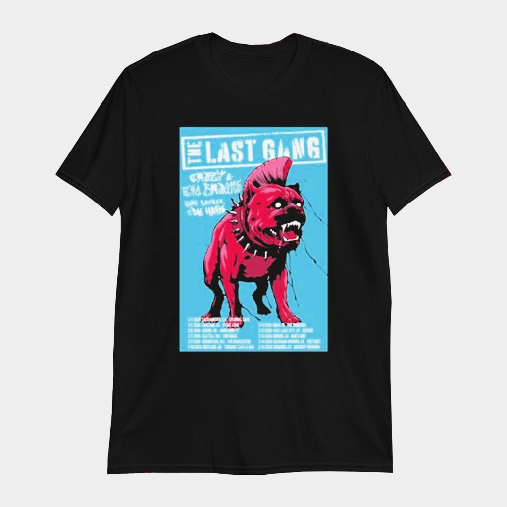 The Last Gang March 2026 Tour Bulldog T-Shirt The Last Gang Merch Gifts For Rock Fans - Lily Birch Market