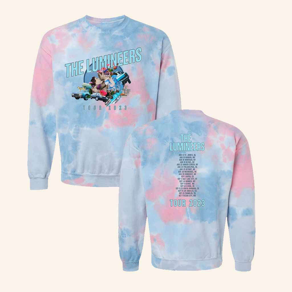 The Lumineers Merch The Lumineers Tour 2023 Tie Dye Sweatshirt Gift Ideas For Friend - Lilybirchmarket