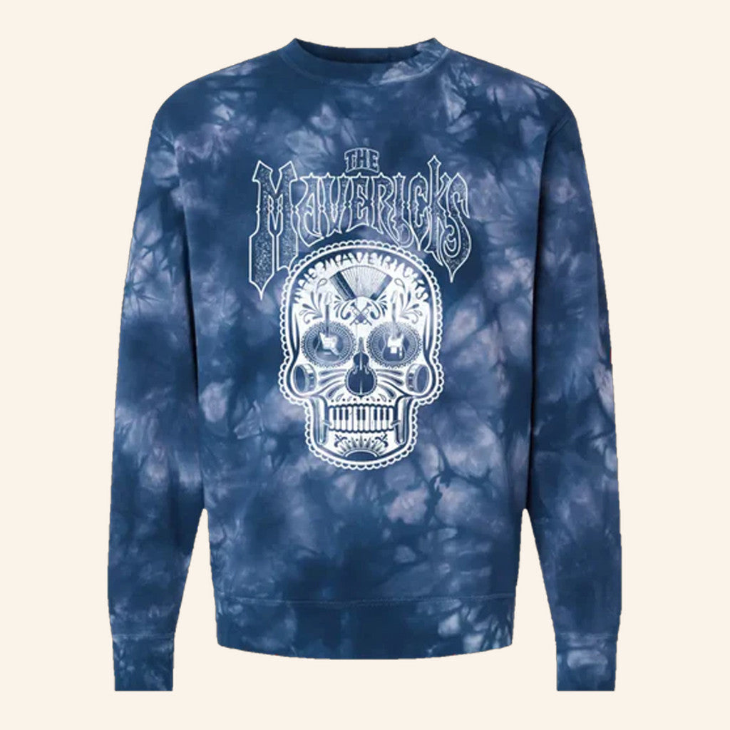 The Mavericks Merch Tie Dye Skull Sweatshirt Christmas Gifts For Guys - Lilybirchmarket