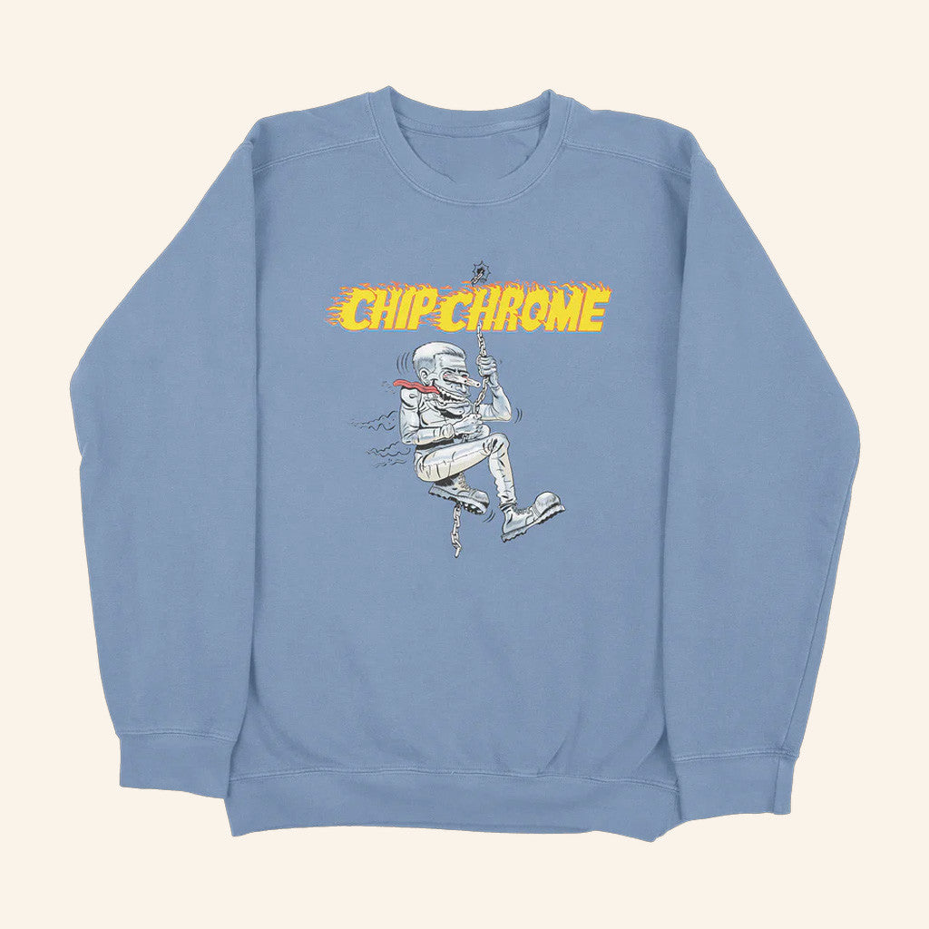The Neighbourhood Merch Chip Chrome Sweatshirt Mic Swing Crewneck Gifts For Rock Fans - Lilybirchmarket