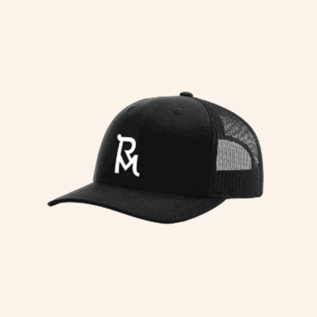 The Run For A Million Merch The Run For A Million Logo Black Trucker Cap Embroidered - Lilybirchmarket