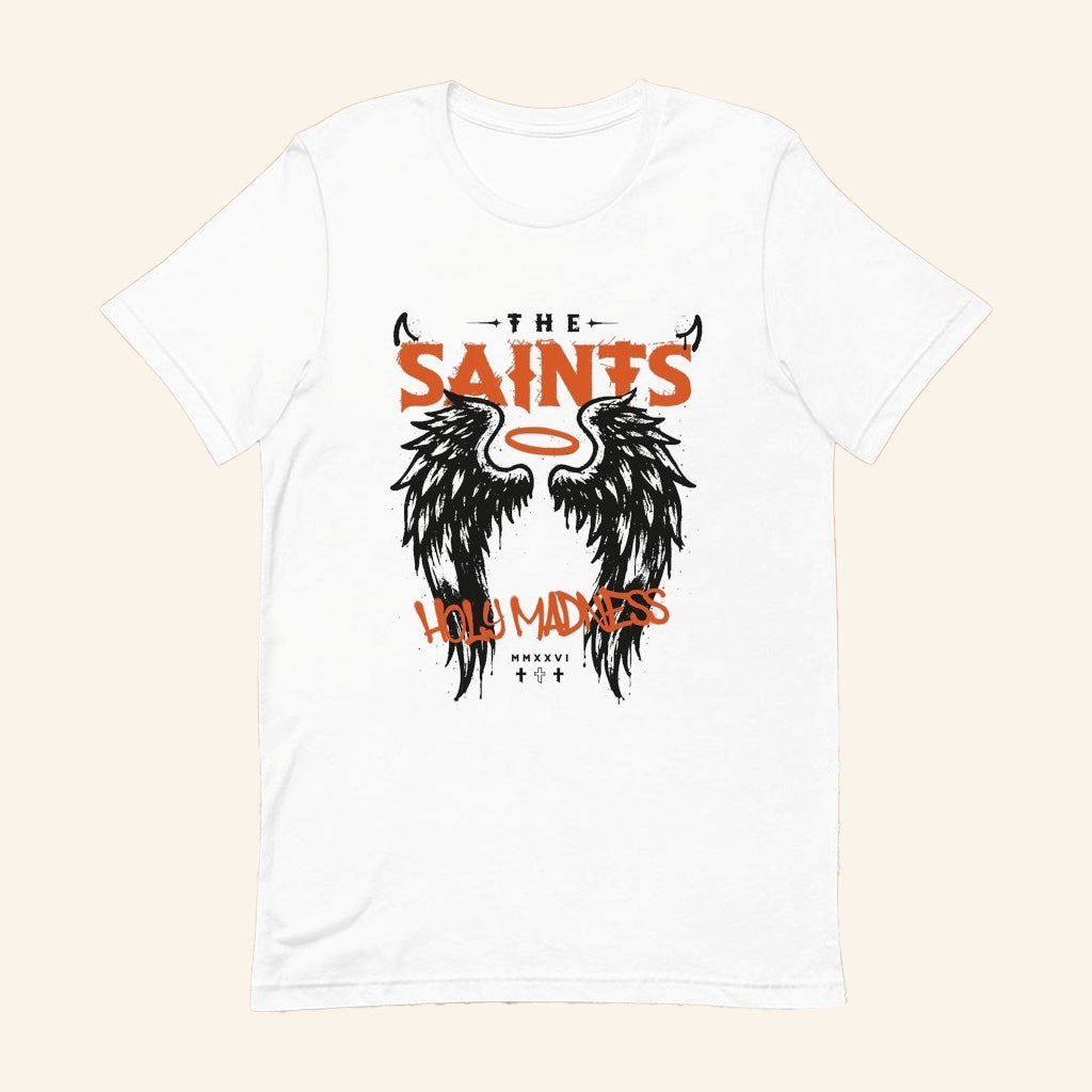 The Saints Holy Madness Wings T-Shirt The Saints Merch Gifts For Rock Lovers - Lily Birch Market