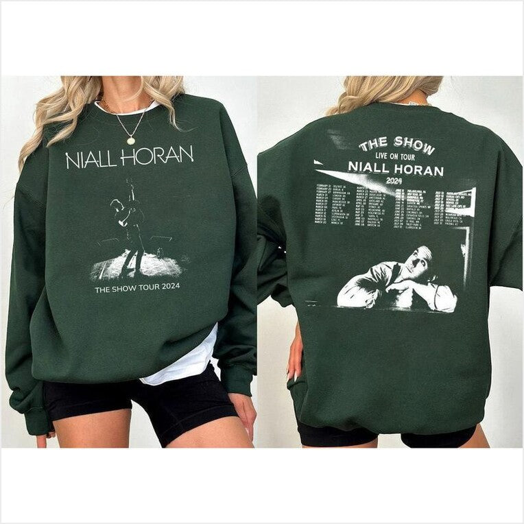 The Show Niall Horan Tracklist Graphic Sweatshirt, Live On Tour Sweater Gifts For Sister Trendy Merch - Lilybirchmarket