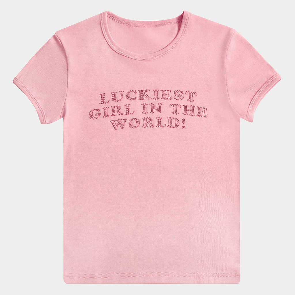 The Sip Merch Luckiest Girl in the World T-Shirt Gifts For Girlfriend - Lily Birch Market