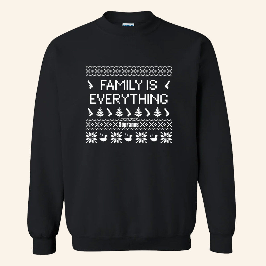 The Sopranos Merch Family Is Everything Sweatshirt Christmas Gifts For Friends - Lilybirchmarket