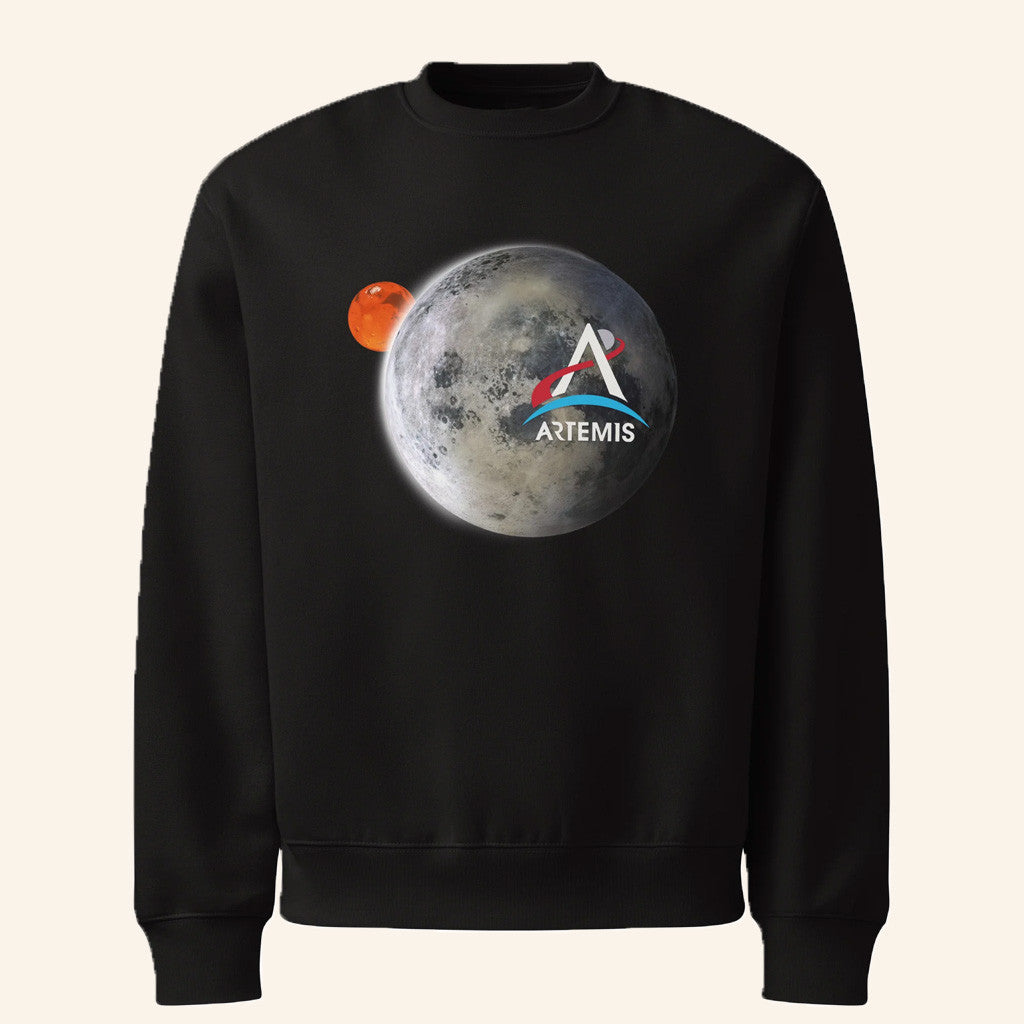 The Space Merch Artemis Moon And Mars Sweatshirt Gifts For Dad - Lilybirchmarket