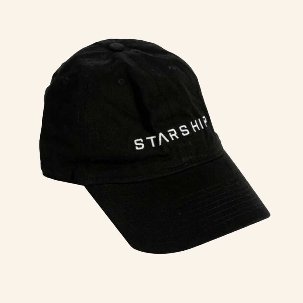 The Space Merch Embroidered SpaceX Starship Black Hat Christmas Present Ideas For Boyfriend - Lilybirchmarket