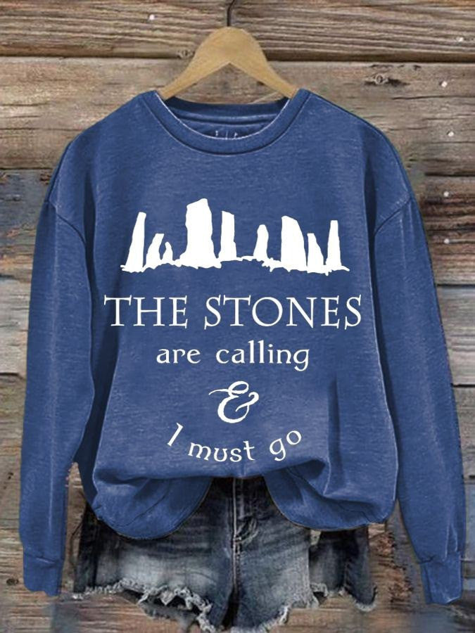 The Stones Are Calling I Must Go Sweatshirt Callanish Stones Sweatshirt Gifts For Her - Lilybirchmarket