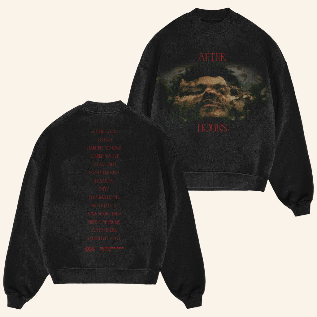 The Weeknd Merch After Hours Crewneck Sweatshirt XO Merch Gifts For Music Lovers - Lilybirchmarket