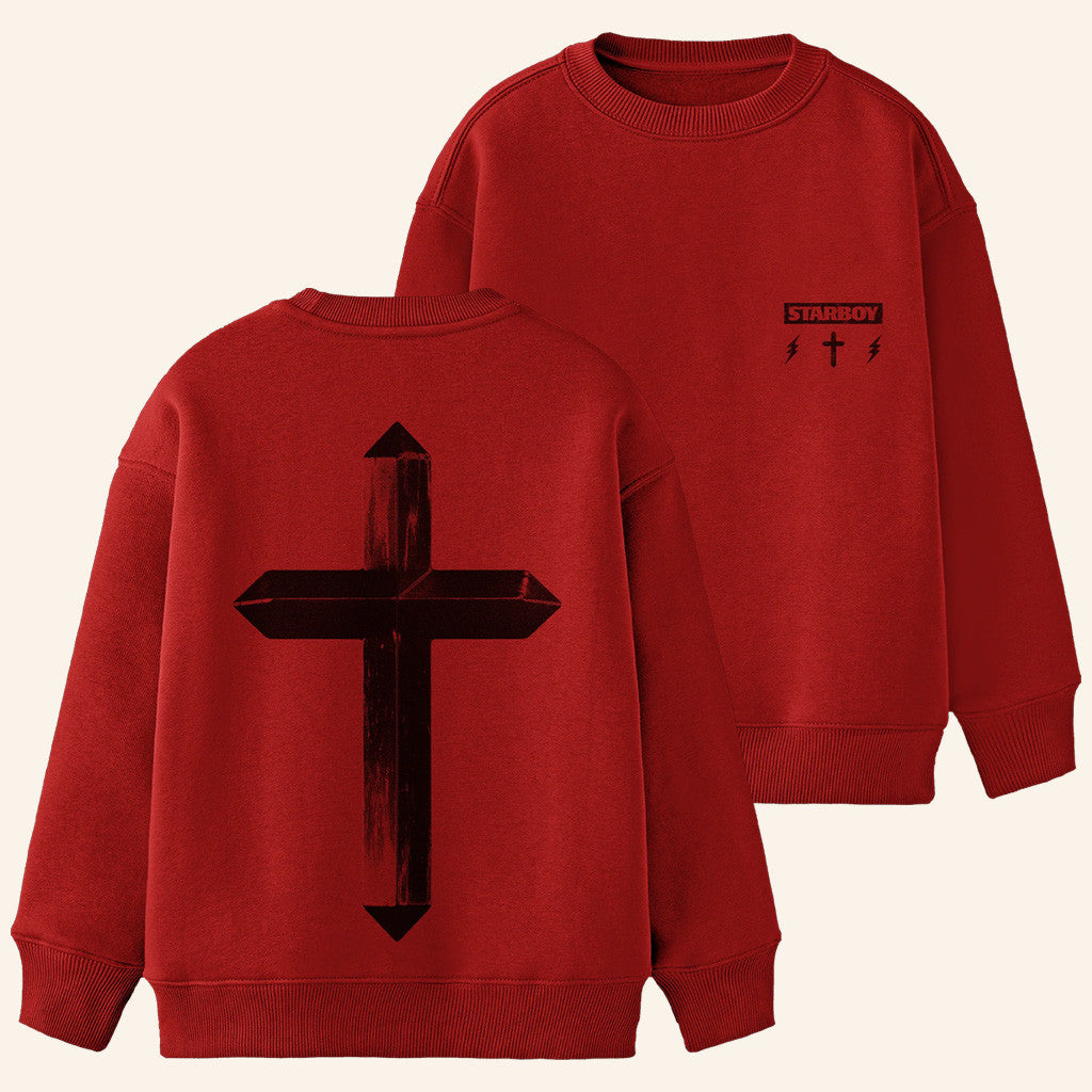 The Weeknd Merch Starboy Crewneck Sweatshirt XO Merch Gift Ideas For Music Lovers - Lilybirchmarket