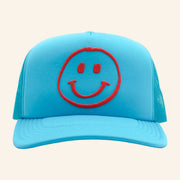 Theo Von Merch Embroidered Be Good To Yourself Blue Trucker Hat Gifts For Friends - Lilybirchmarket