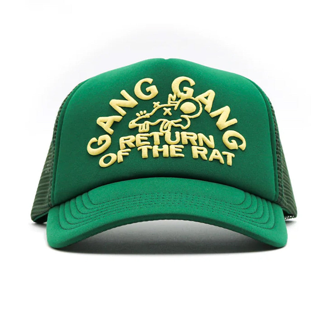 Theo Von Merch Gang Gang Trucker Hat Green Embroidered Gifts For Mom - Lilybirchmarket