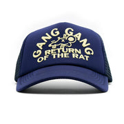 Theo Von Merch Gang Gang Trucker Hat Navy Embroidered Gifts For Friends - Lilybirchmarket