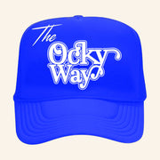 Theockywayshop Merch Ocky Way Foam Blue Trucker Hat Gift Ideas For Husband - Lilybirchmarket