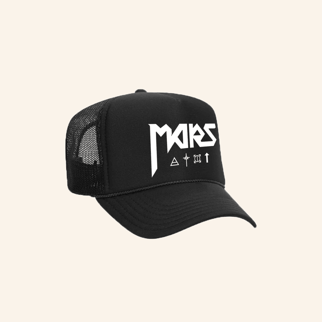 Thirty Seconds To Mars Merch Mars Symbol Trucker Hat Gifts For Dad - Lilybirchmarket