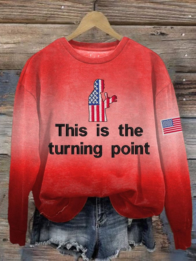 This Is Our Turning Point Sweatshirt Charlie Kirk Merch Turning Point Clothing Store - Lilybirchmarket