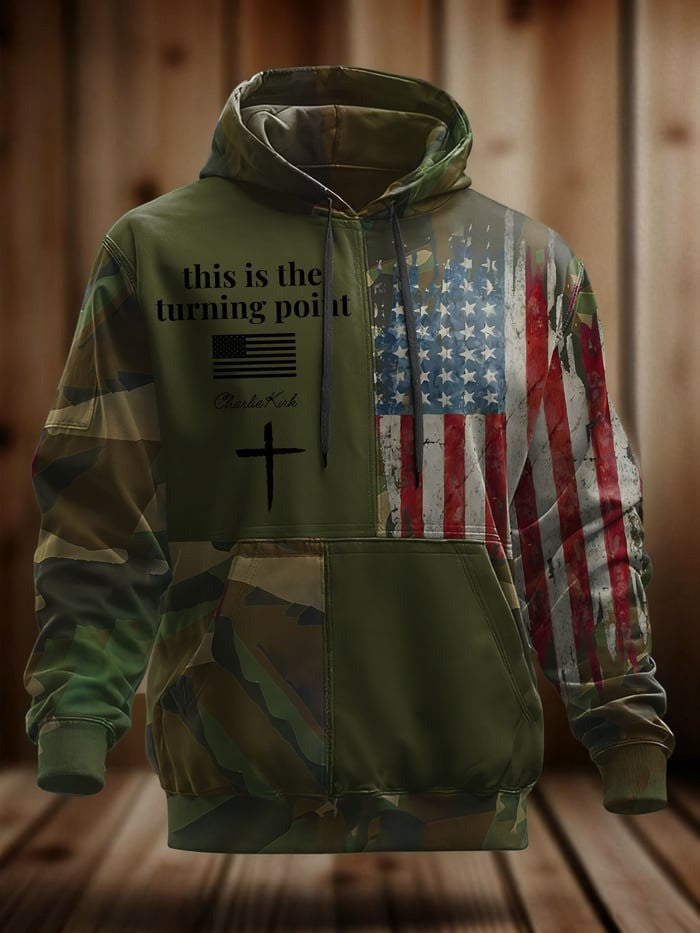 This Is The Turning Point Camo Hoodie RIP Charlie Kirk Memorial Apparel TPUSA Merch Gifts - Lilybirchmarket