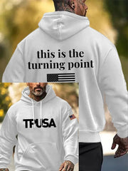 This Is The Turning Point White Hoodie TPUSA Merch Tribute To Charlie Kirk Clothing - Lilybirchmarket