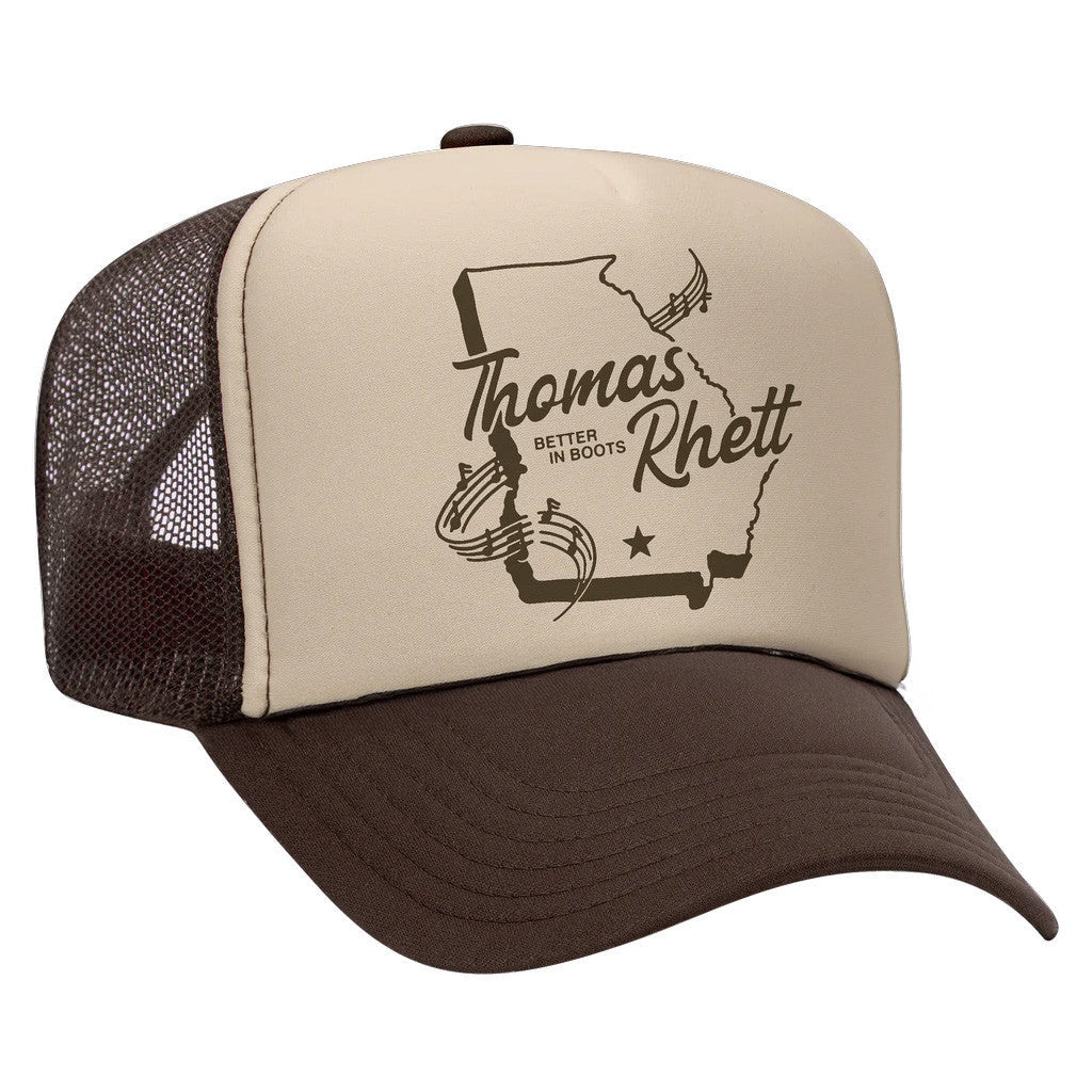 Thomas Rhett Merch Tour 2025 TR Georgia Original Foam Trucker Hat Gifts For Him - Lilybirchmarket