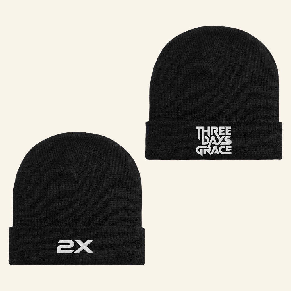 Three Days Grace Merch 2X Tour Beanie Christmas Gifts For Rock Lovers - Lilybirchmarket
