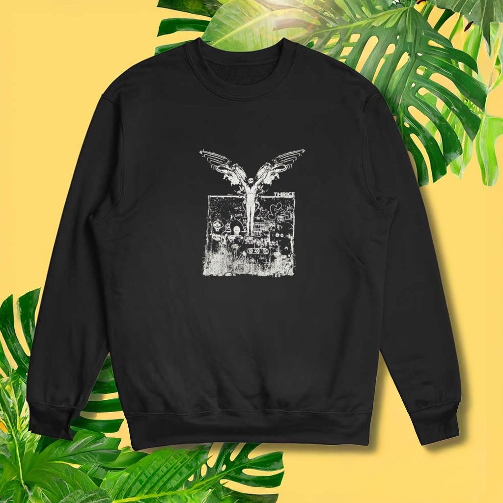 Thrice Band Sweatshirt Post Punk Emo Melodic Hardcore Epitaph Records Fugazi Sweatshirt - Lilybirchmarket