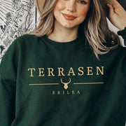 Throne Of Glass Merch Terrasen Erilea Sweatshirt Great Book Lover Gift Ideas - Lilybirchmarket