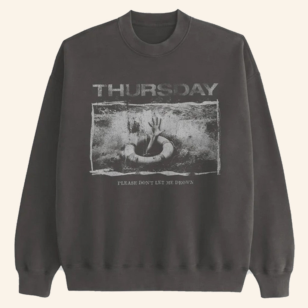 Thursday Merch Workforce Drowning Crewneck Sweatshirt Husband Christmas Gift Ideas - Lilybirchmarket
