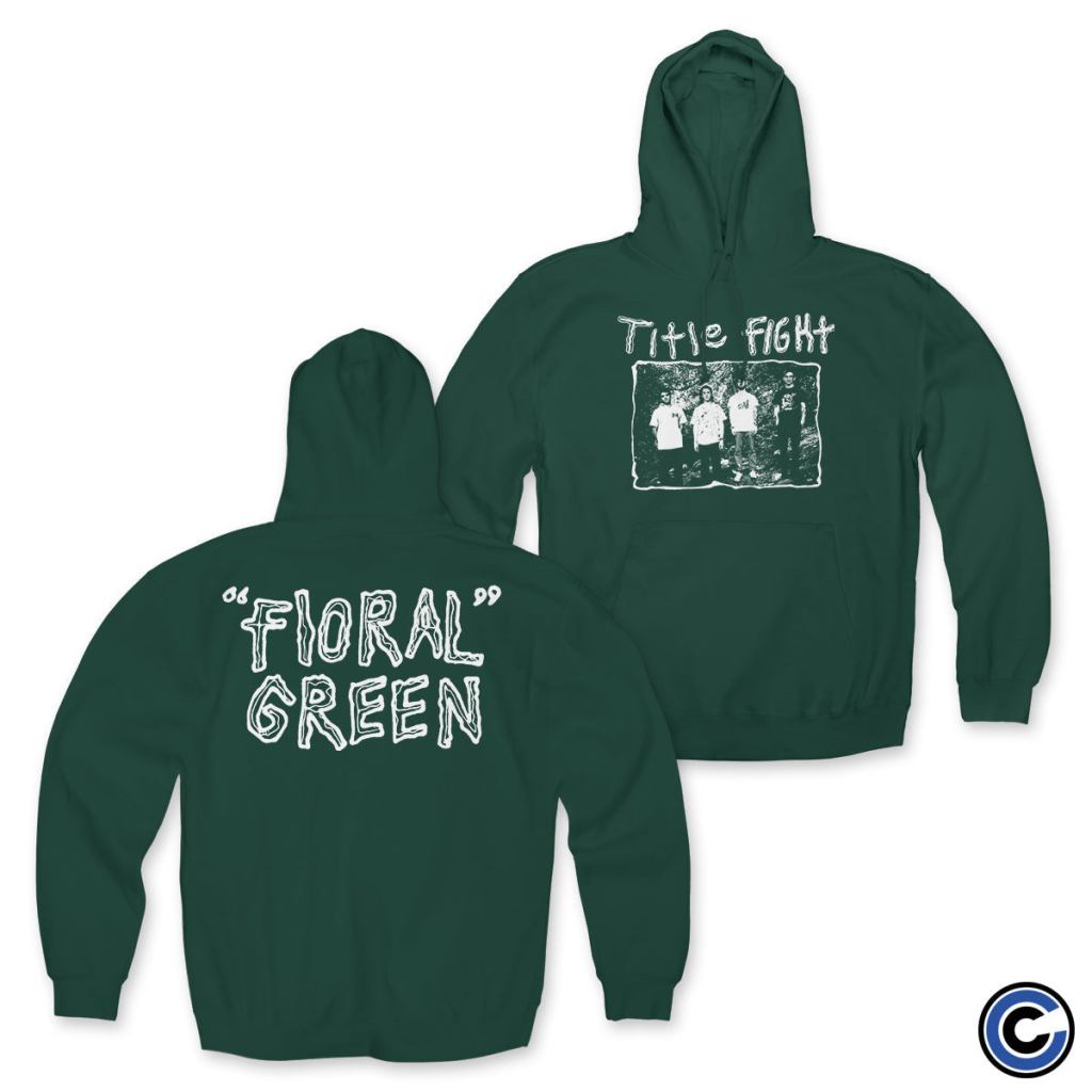 Title Fight Merch Floral Photo Hoodie Title Fight Hoodie - Lilybirchmarket