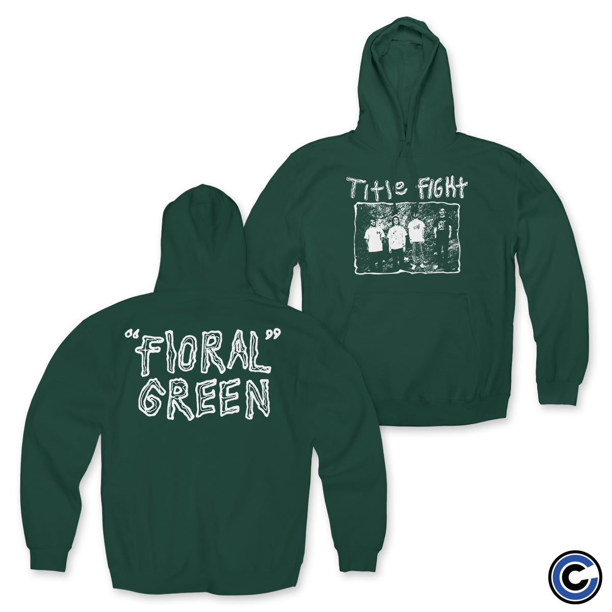 Title Fight Merch Floral Photo Hoodie Title Fight Hoodie - Lilybirchmarket