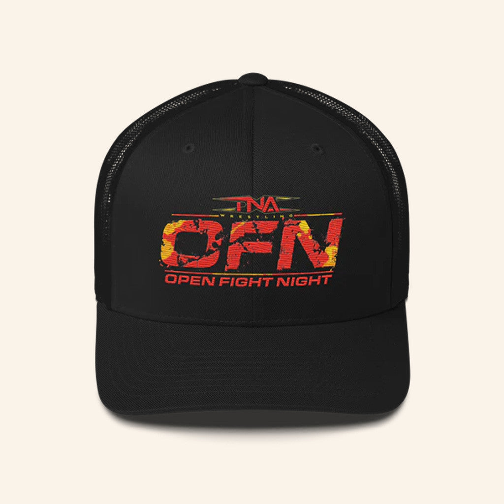 TNA Merch TNA Open Fight Night Trucker Hat Embroidered Christmas Presents For Him - Lilybirchmarket